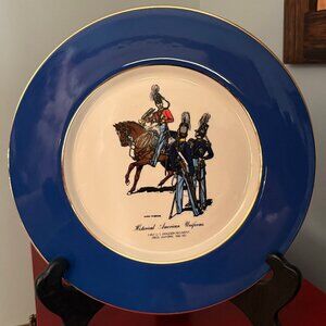 First US Dragoons 1836-1851 Collector's Plate Ridgeway China
